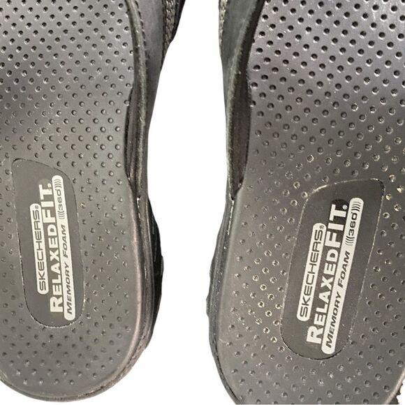 Skechers Men\'s Relaxed Fit 360-Reggae-Cobano Black Sandals Size 12 main image 7